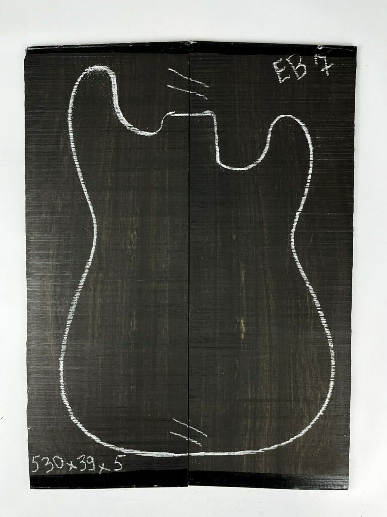 Ebony Guitar Top -530 x 390 x 5 mm - EB7