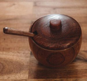 Wooden Bowl with Lid