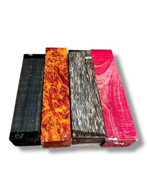 Pink Ivory, Palmwood, Ebony, Thuya Burr