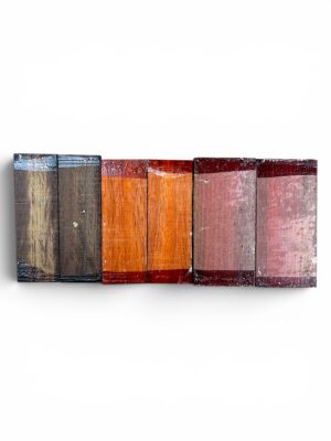 walnut, padauk, wenge, maple, purpleheart, amazaque
