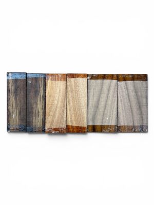 walnut, padauk, wenge, maple, purpleheart, amazaque
