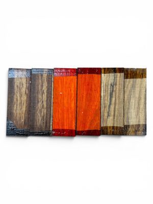 walnut, padauk, wenge, maple, purpleheart, amazaque