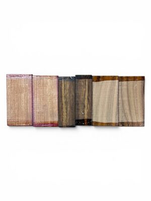 walnut, padauk, wenge, maple, purpleheart, amazaque