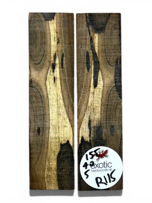 Ziricote Pair R115 – Razor/Knife & Box Making Blanks ( with cracks )