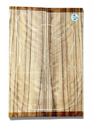 Rippled Zebrano Guitar Top