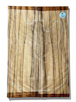 Rippled Zebrano Guitar Top