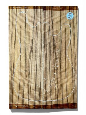 Rippled Zebrano Guitar Top