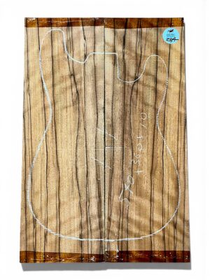 Rippled Zebrano Guitar Top