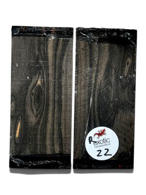 Ebony razor Scales air dried - 150 x 38 x 5mm approx - ( Z2 )