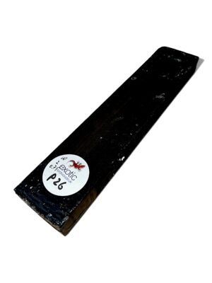 Ebony 10"x2"x0.75" ( approx ) air dried - P 26 with crack