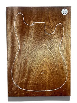 African Mahogany 1 piece body blank 21" x 14" x 2" - MQ10 (with some pin worm)
