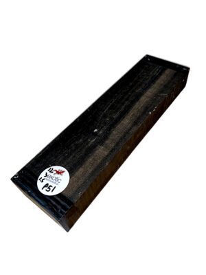 Ebony 12"x3"x1.5" ( approx ) air dried - P 51 with cracks