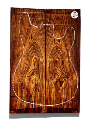 Mexican Cocobolo Rosewood Guitar Top – Bookmatched Pair ( M5 )