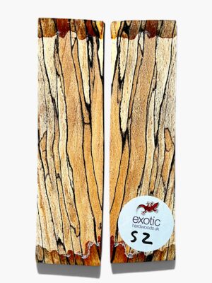 Spalted Beech Knife Scales – Bookmatched Pair ( S2 )