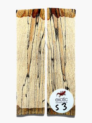 Spalted Beech Knife Scales – Bookmatched Pair ( S3 )