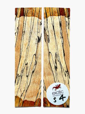 Spalted Beech Knife Scales – Bookmatched Pair ( S4 )