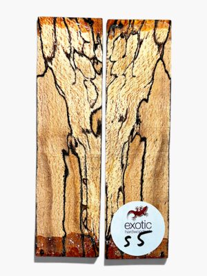 Spalted Beech Knife Scales – Bookmatched Pair ( S5 )