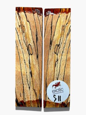 Spalted Beech Knife Scales – Bookmatched Pair ( S11 )