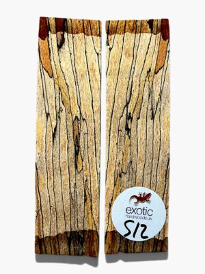 Spalted Beech Knife Scales – Bookmatched Pair ( S12 )