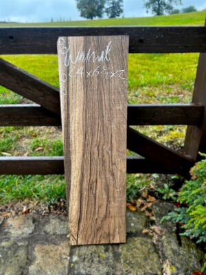 American Walnut - 24"x6.5"x2" ( wormy, with crack)