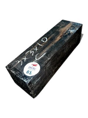 Ebony 3″x3″x10″ approx ( B8 ) with crack