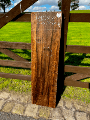 Imbuia Wood 35"x10"x1.5" approx - A17