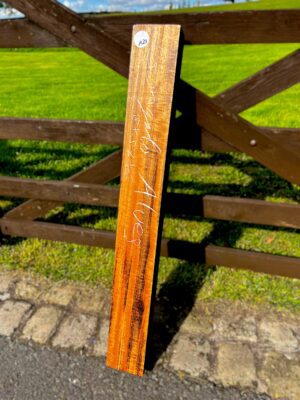 Goncalo Alves / Tigerwood Lumber - 37"x4.5"x3" - A21 ( Kiln Dried ) with crack