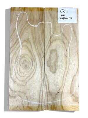 American Ash Body Blank - 530x360x50mm approx - 2 pieces ( Q1 )