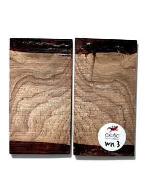American Black Walnut Knife Scales - 150 x 50 x 10mm approx - WH3