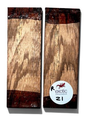 Zebrano Razor Scales 150 x 38 x 5mm ( Z 1 )
