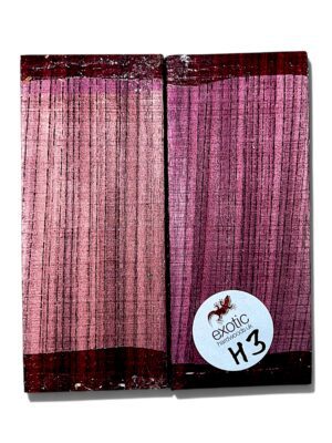 Purpleheart knife scales 155mm x 38mm x 10mm approx ( H 3 )