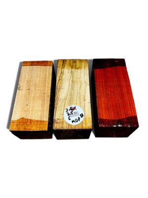 Honduran Mahogany, Olive & Padauk Wood Set – 3 Pieces ( MOP 88 )